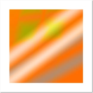 orange white yellow abstract texture design Posters and Art